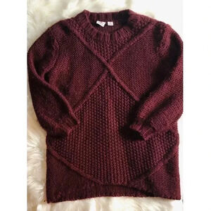 Burgundy Somedays Lovin Knit Sweater